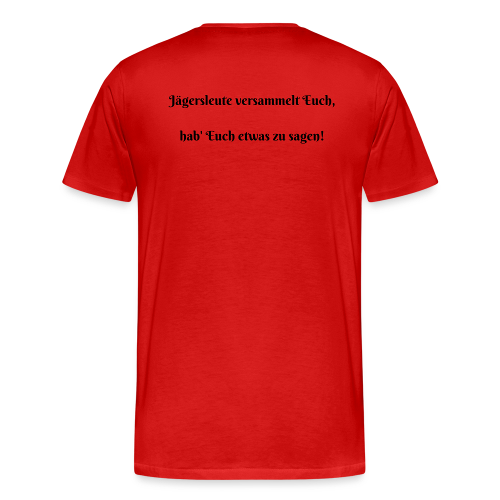 SauHunt T-Shirt (Premium) - Sammeln - Rot