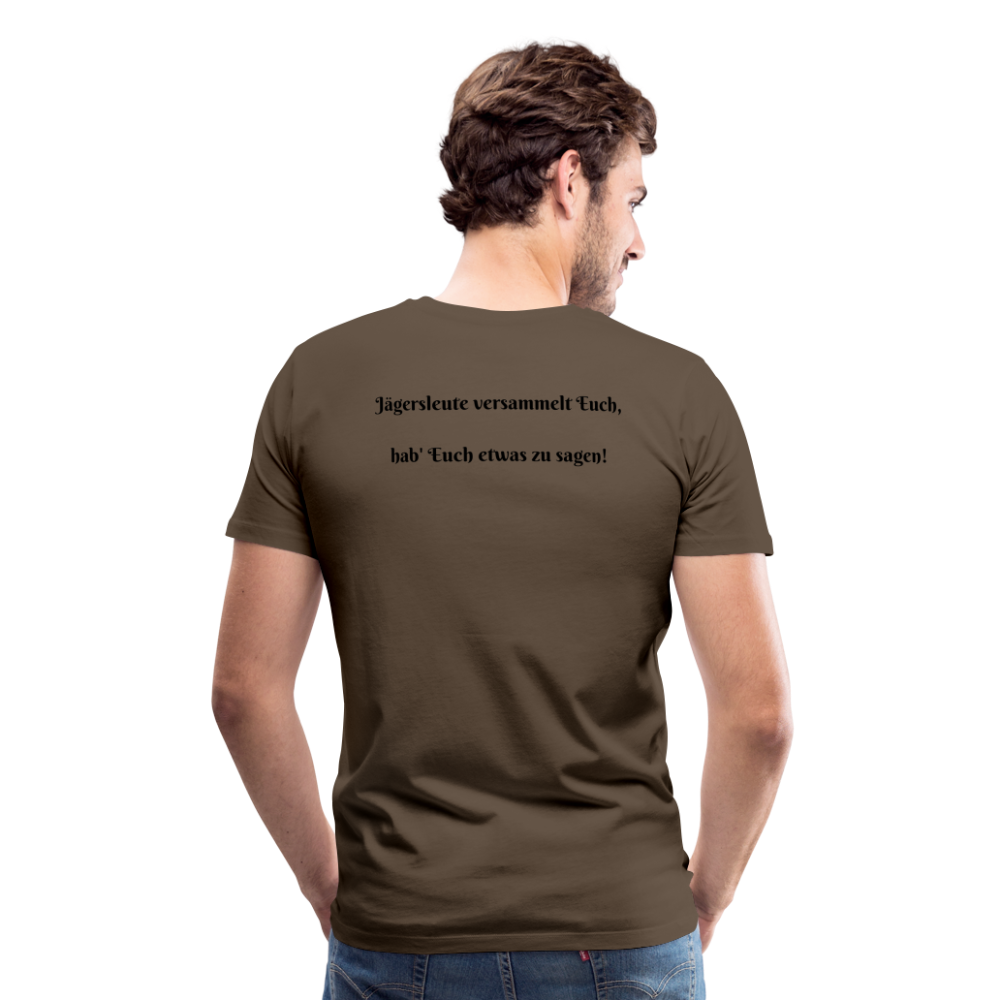 SauHunt T-Shirt (Premium) - Sammeln - Edelbraun