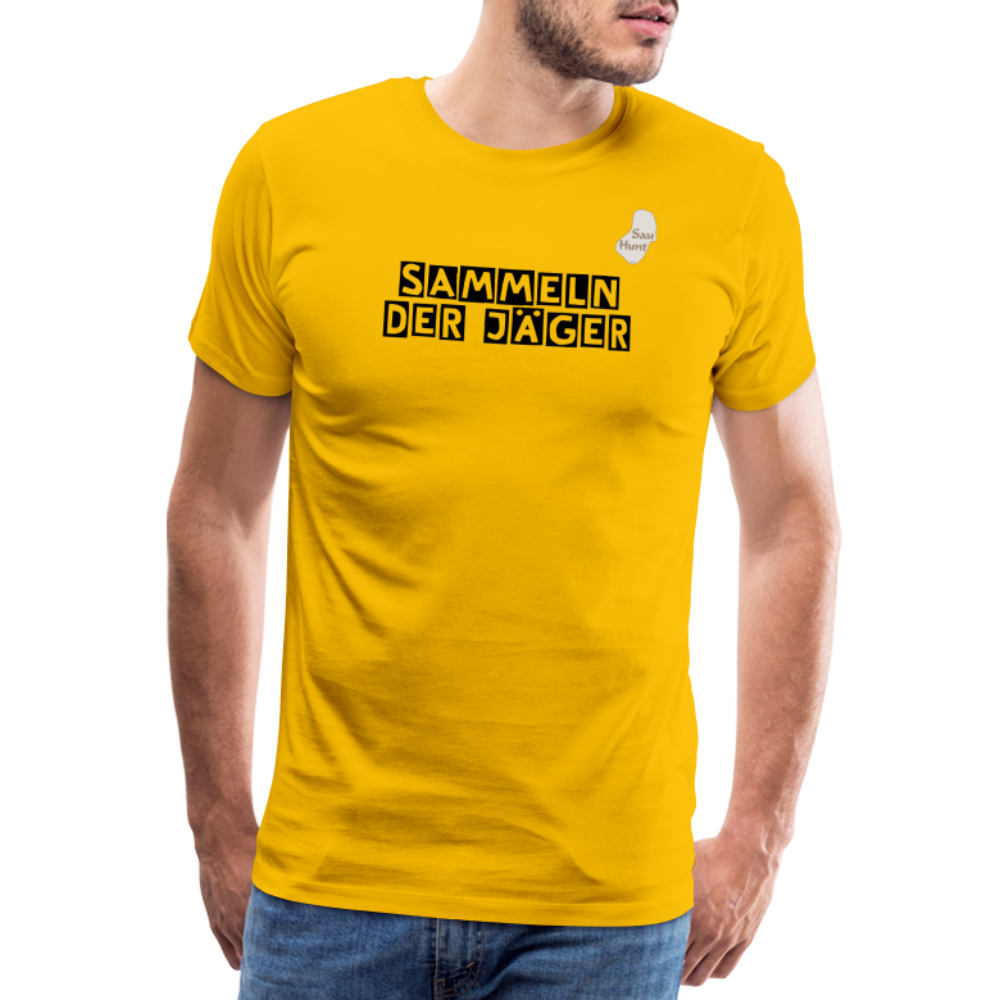 SauHunt T-Shirt (Premium) - Sammeln - Sonnengelb