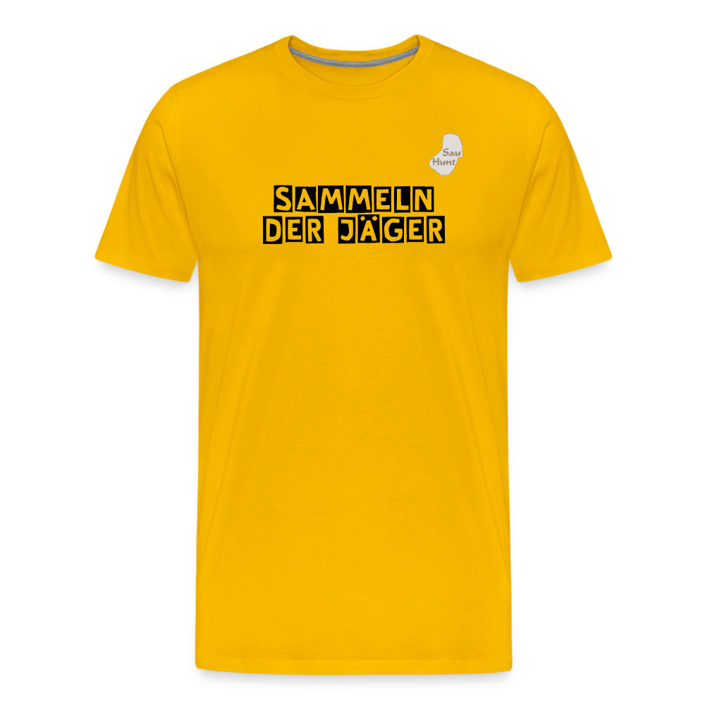 SauHunt T-Shirt (Premium) - Sammeln - Sonnengelb