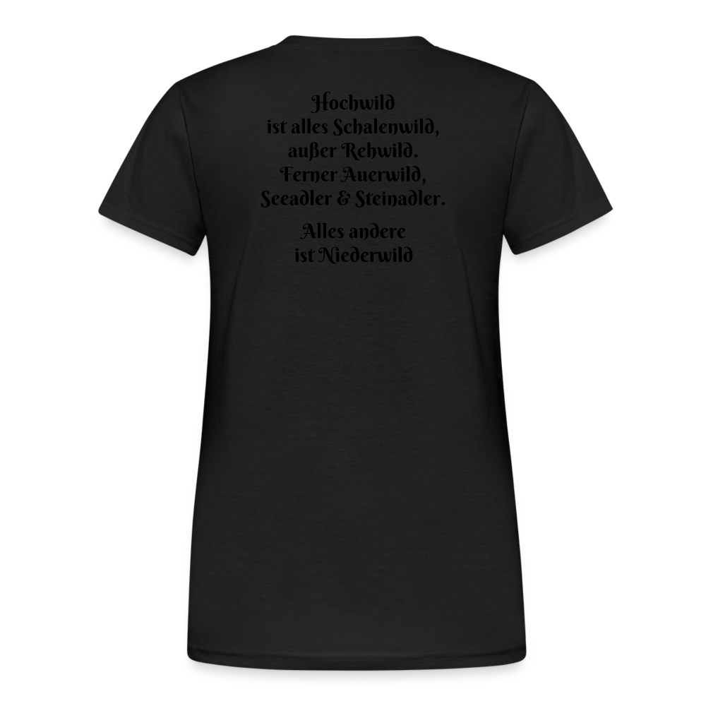 Jagd T-Shirt für Sie (Gildan) - Hochwild - Schwarz