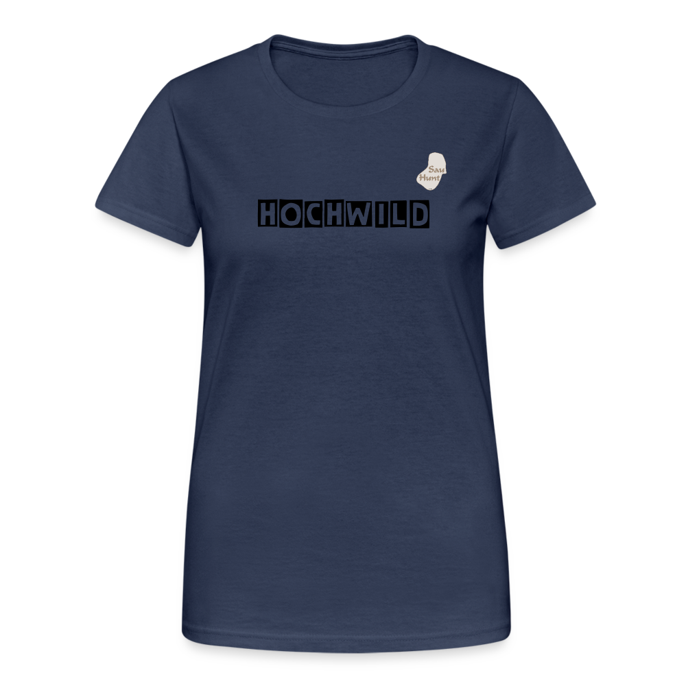 Jagd T-Shirt für Sie (Gildan) - Hochwild - Navy