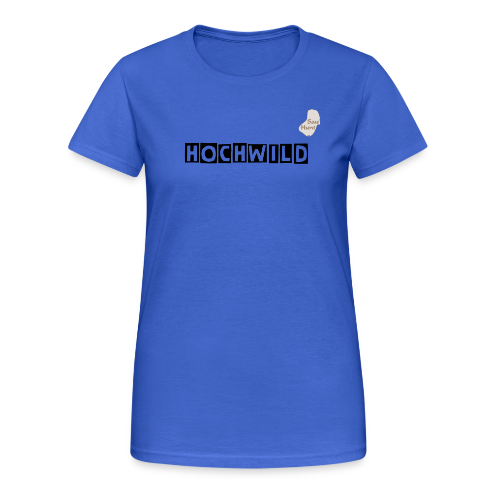 Jagd T-Shirt für Sie (Gildan) - Hochwild - Königsblau
