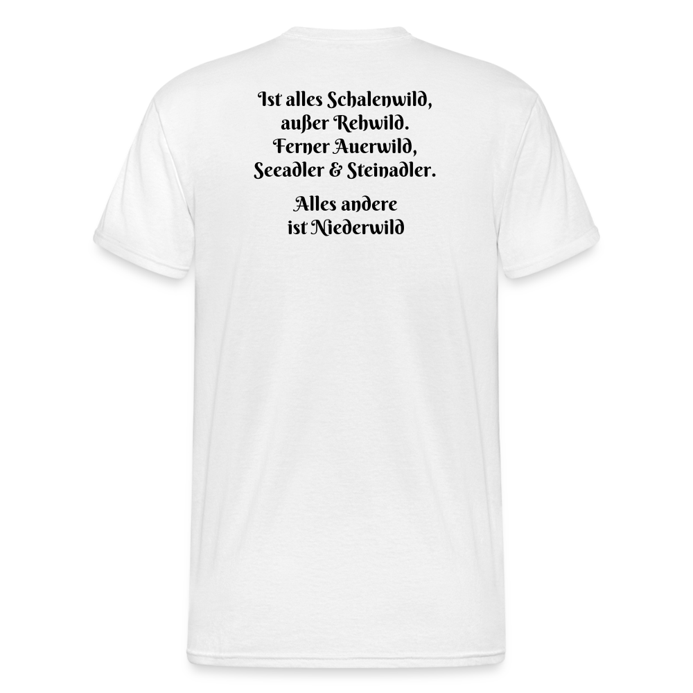 Jagd T-Shirt (Gildan) - Hochwild - weiß