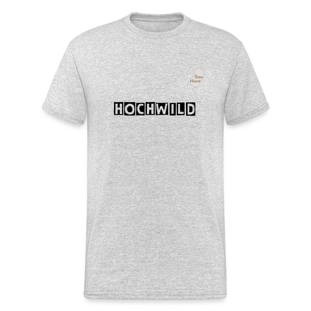 Jagd T-Shirt (Gildan) - Hochwild - Grau meliert