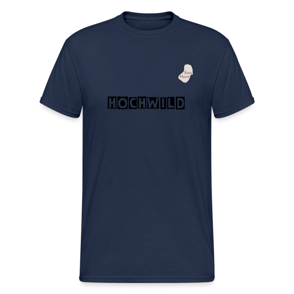Jagd T-Shirt (Gildan) - Hochwild - Navy