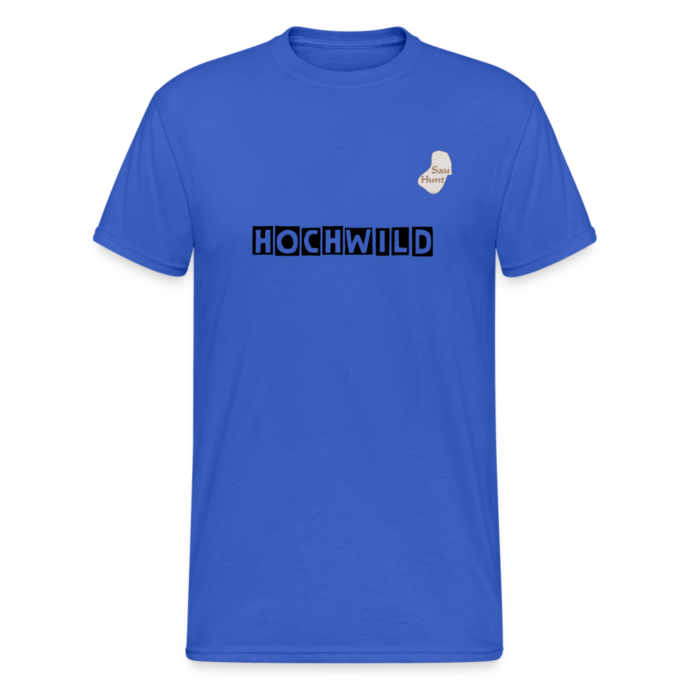 Jagd T-Shirt (Gildan) - Hochwild - Königsblau