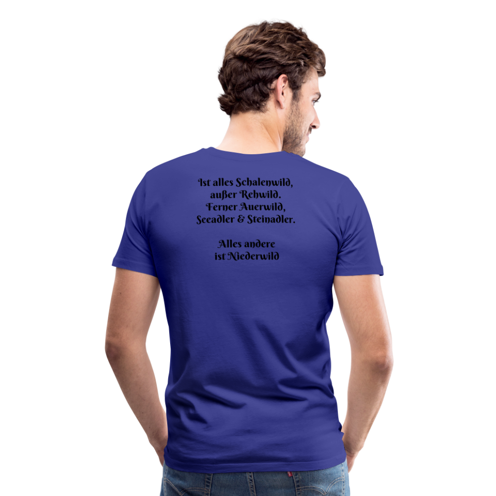 Jagd T-Shirt (Premium) - Hochwild - Königsblau