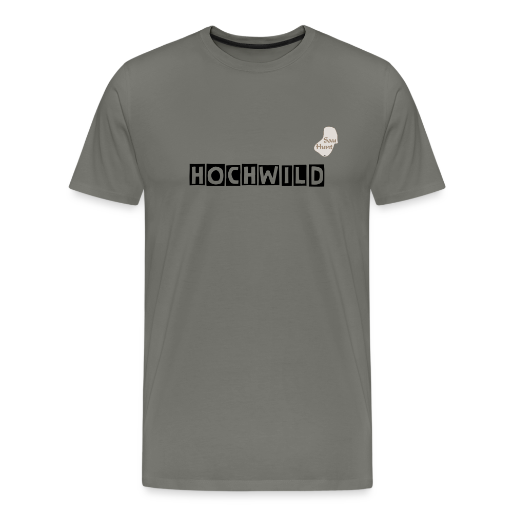 Jagd T-Shirt (Premium) - Hochwild - Asphalt
