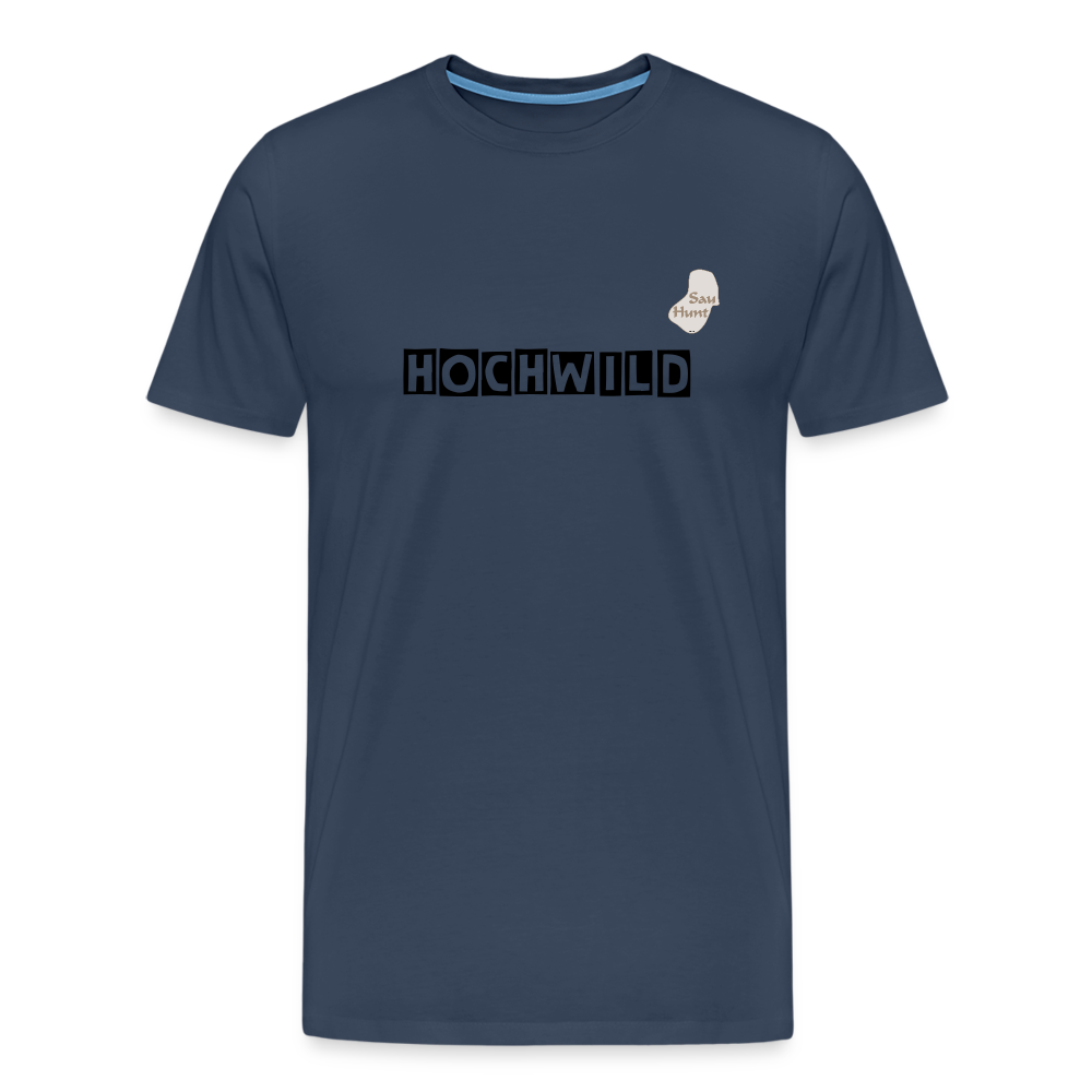 Jagd T-Shirt (Premium) - Hochwild - Navy