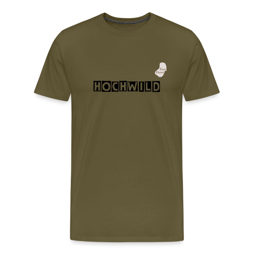 Jagd T-Shirt (Premium) - Hochwild - Khaki