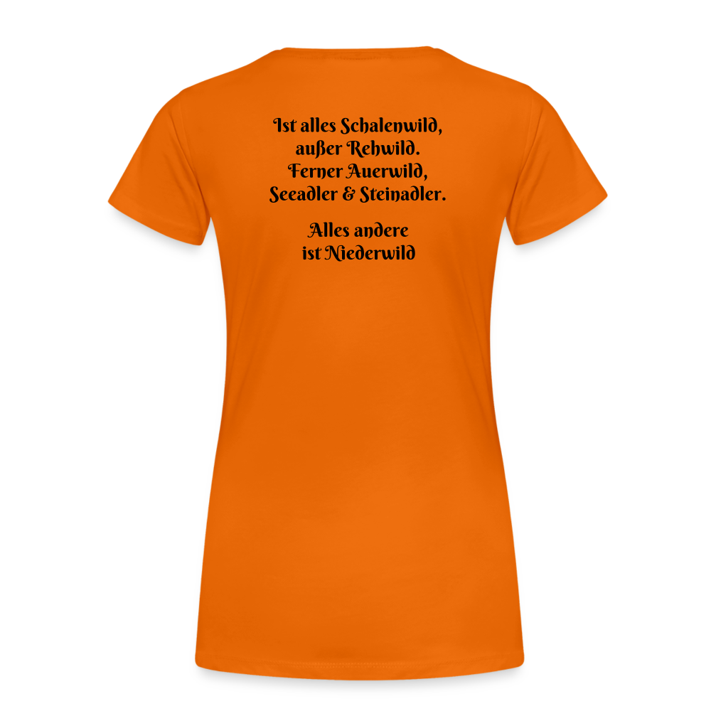 Jagd T-Shirt für Sie (Premium) - Hochwild - Orange