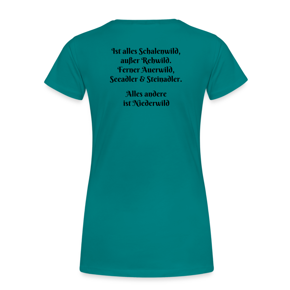 Jagd T-Shirt für Sie (Premium) - Hochwild - Divablau
