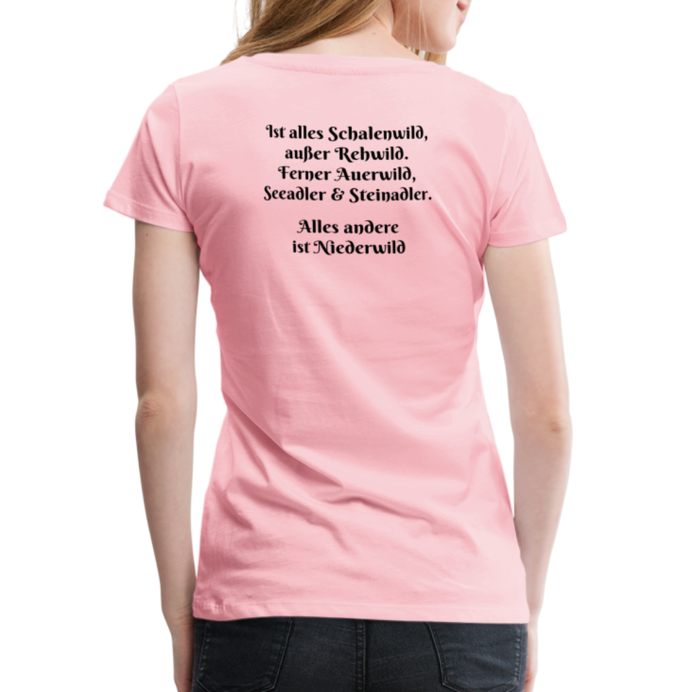 Jagd T-Shirt für Sie (Premium) - Hochwild - Hellrosa