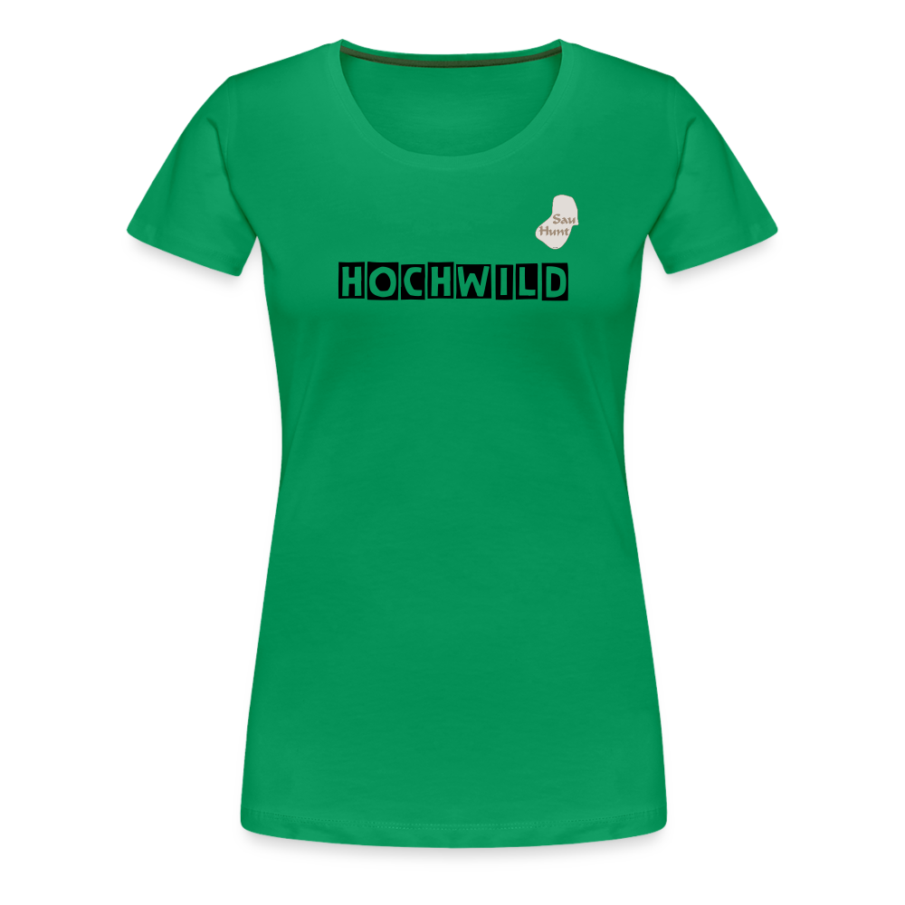 Jagd T-Shirt für Sie (Premium) - Hochwild - Kelly Green