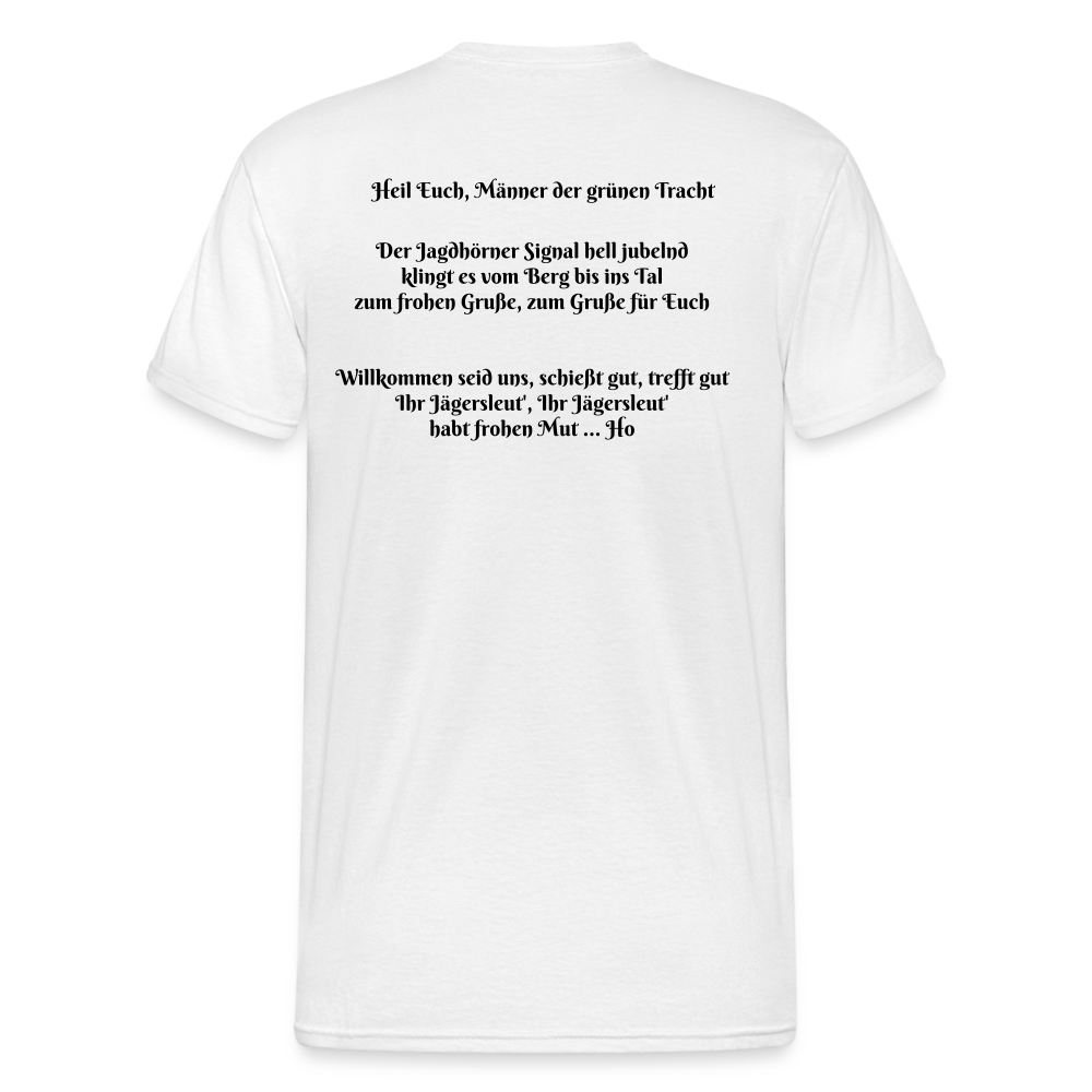 SauHunt T-Shirt (Gildan) - Begrüßung - weiß
