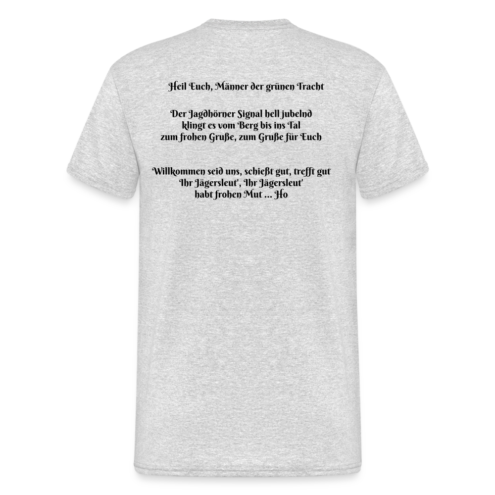 SauHunt T-Shirt (Gildan) - Begrüßung - Grau meliert
