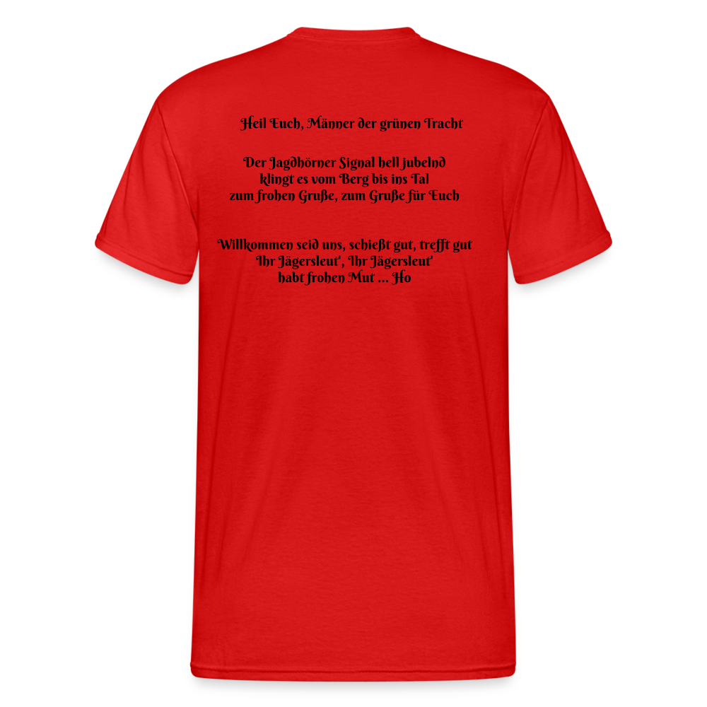 SauHunt T-Shirt (Gildan) - Begrüßung - Rot