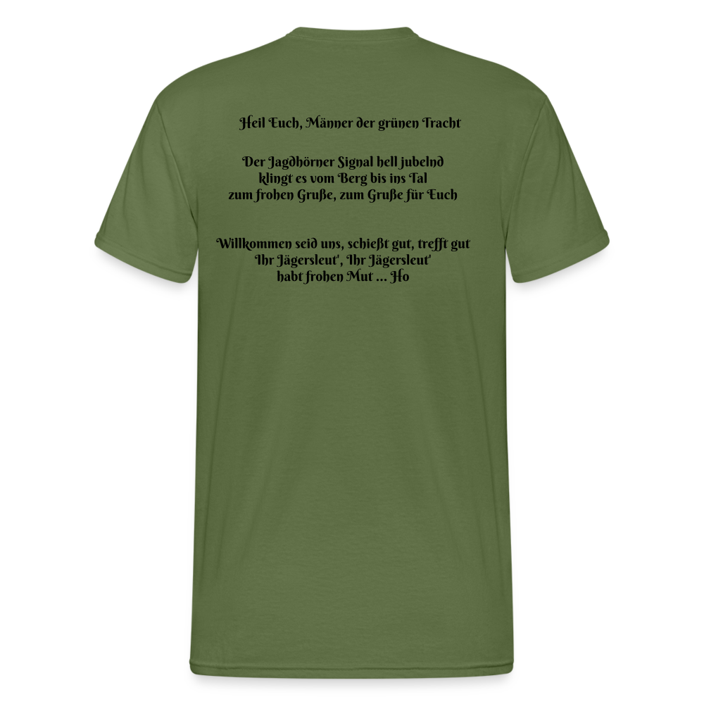 SauHunt T-Shirt (Gildan) - Begrüßung - Militärgrün