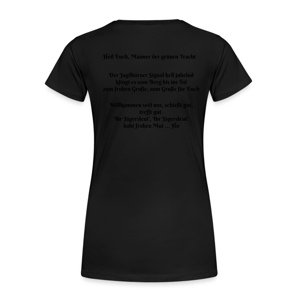 SauHunt T-Shirt für Sie (Premium) - Begrüßung - Schwarz