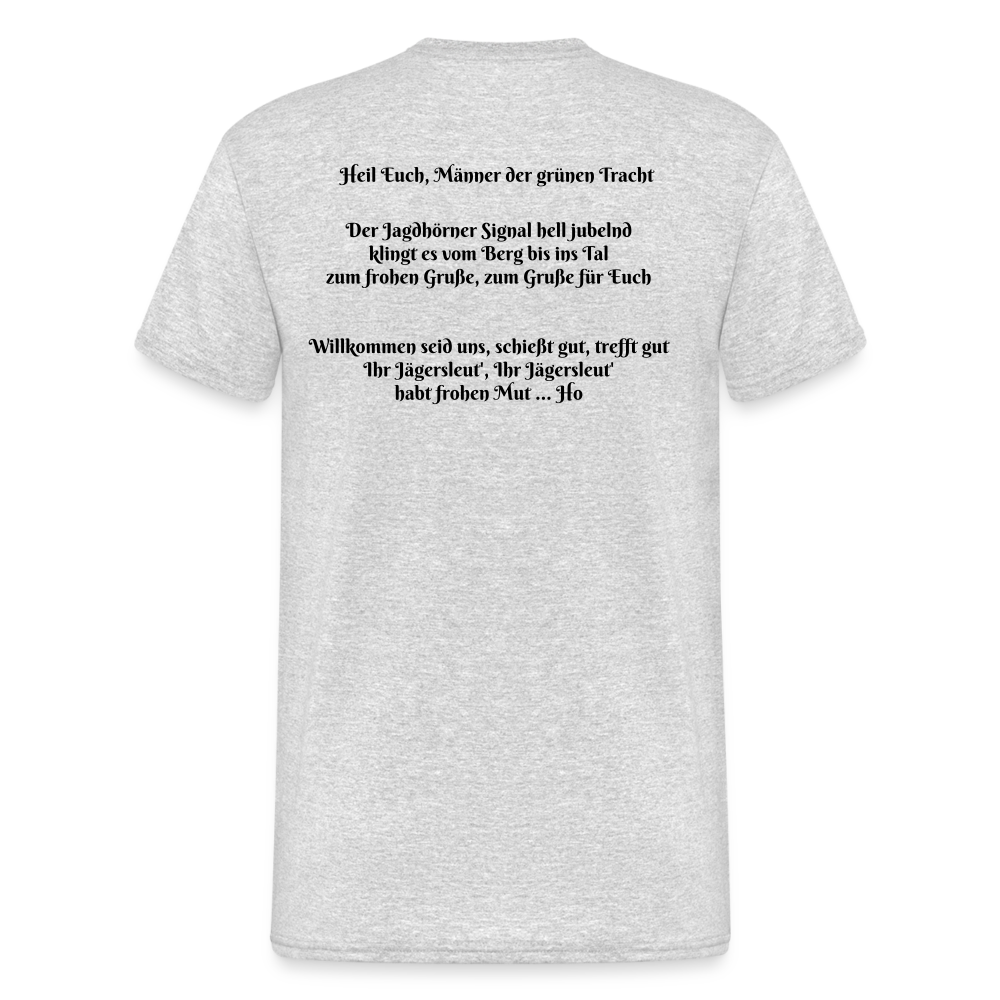 SauHunt T-Shirt (Premium) - Begrüßung - Grau meliert