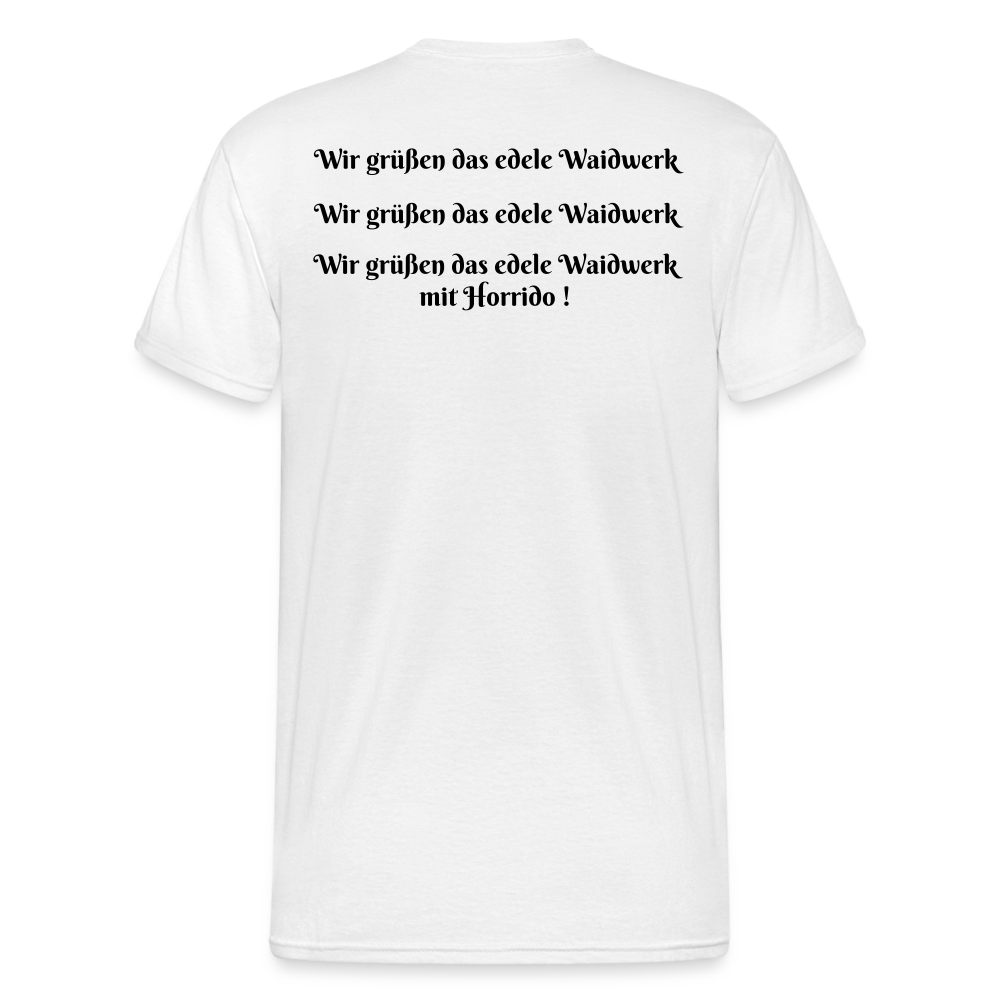SauHunt T-Shirt (Gildan) - Halali - weiß