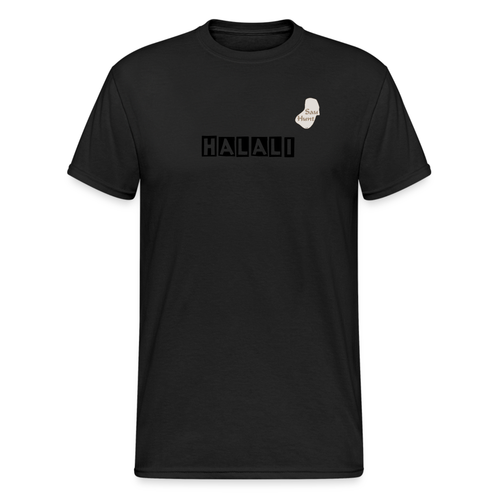 SauHunt T-Shirt (Gildan) - Halali - Schwarz