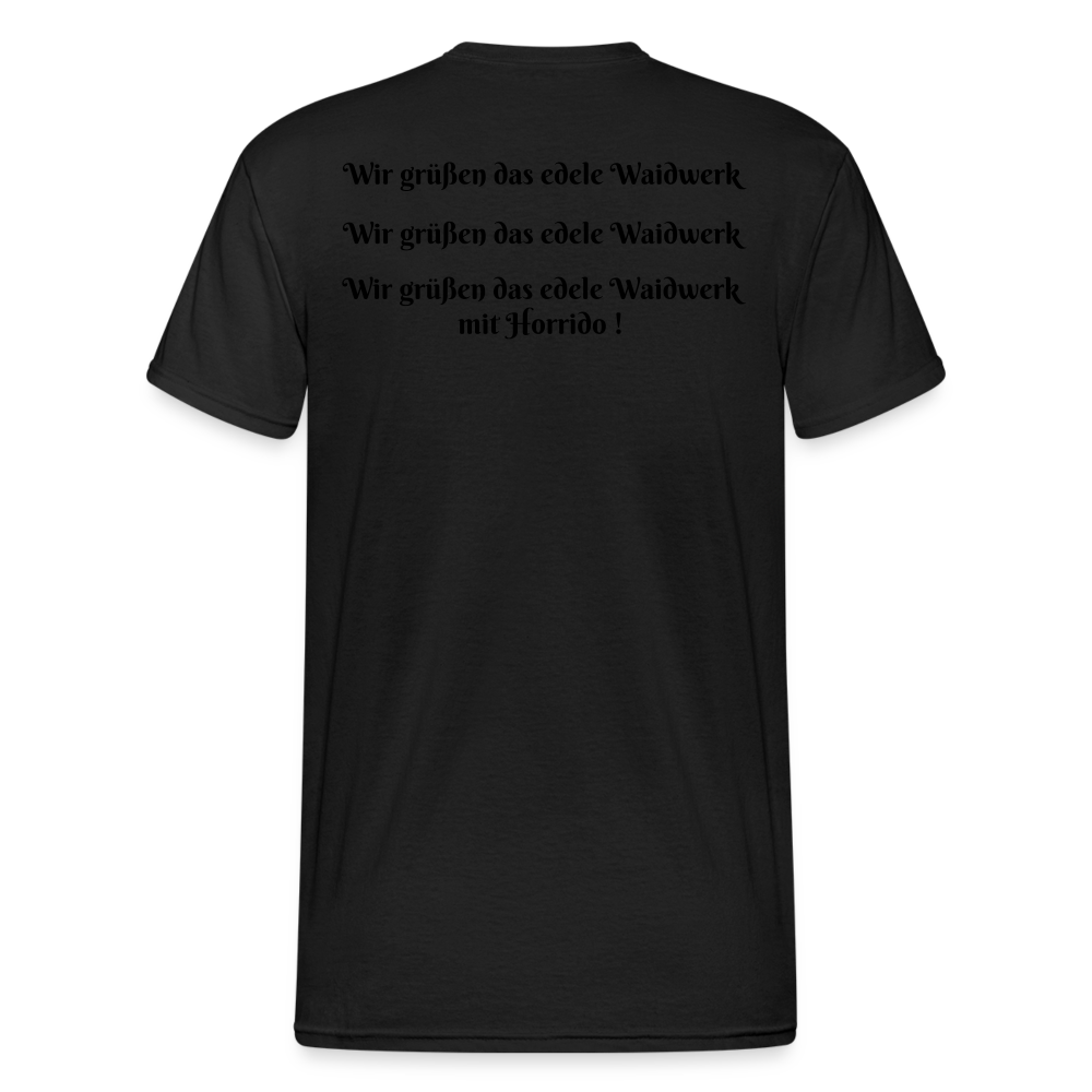 SauHunt T-Shirt (Gildan) - Halali - Schwarz