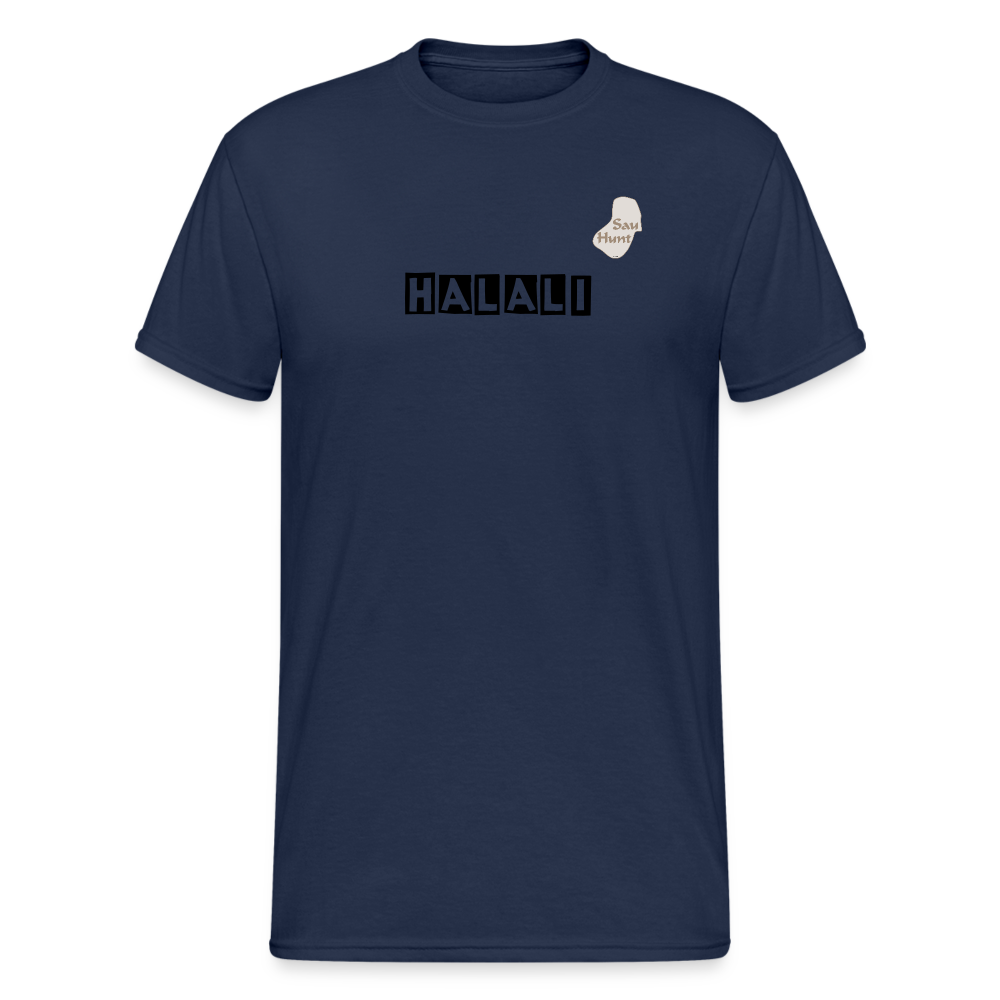 SauHunt T-Shirt (Gildan) - Halali - Navy