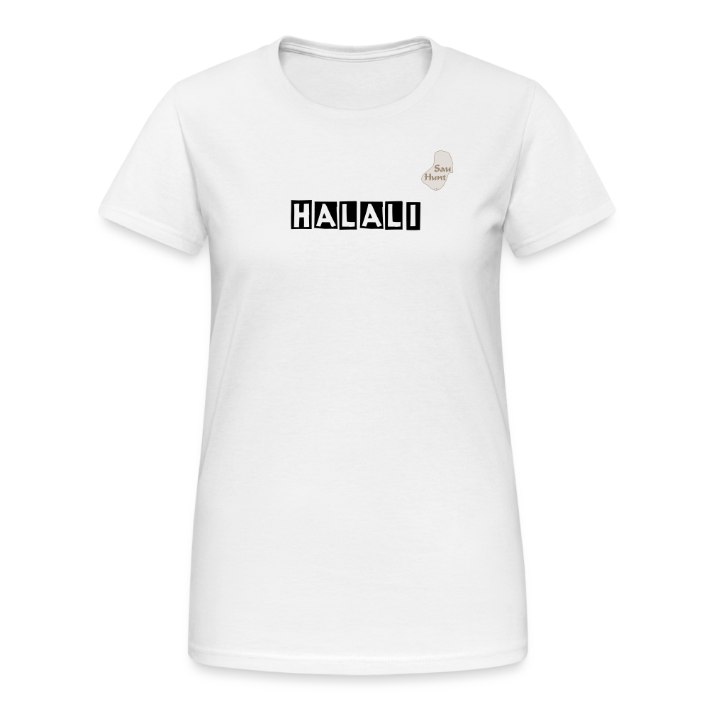 SauHunt T-Shirt für Sie (Gildan) - Halali - weiß