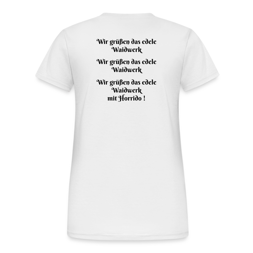 SauHunt T-Shirt für Sie (Gildan) - Halali - weiß