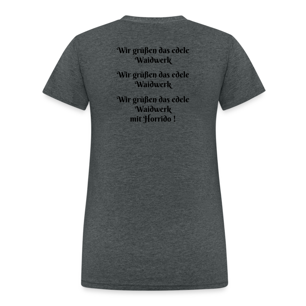 SauHunt T-Shirt für Sie (Gildan) - Halali - Dunkelgrau meliert