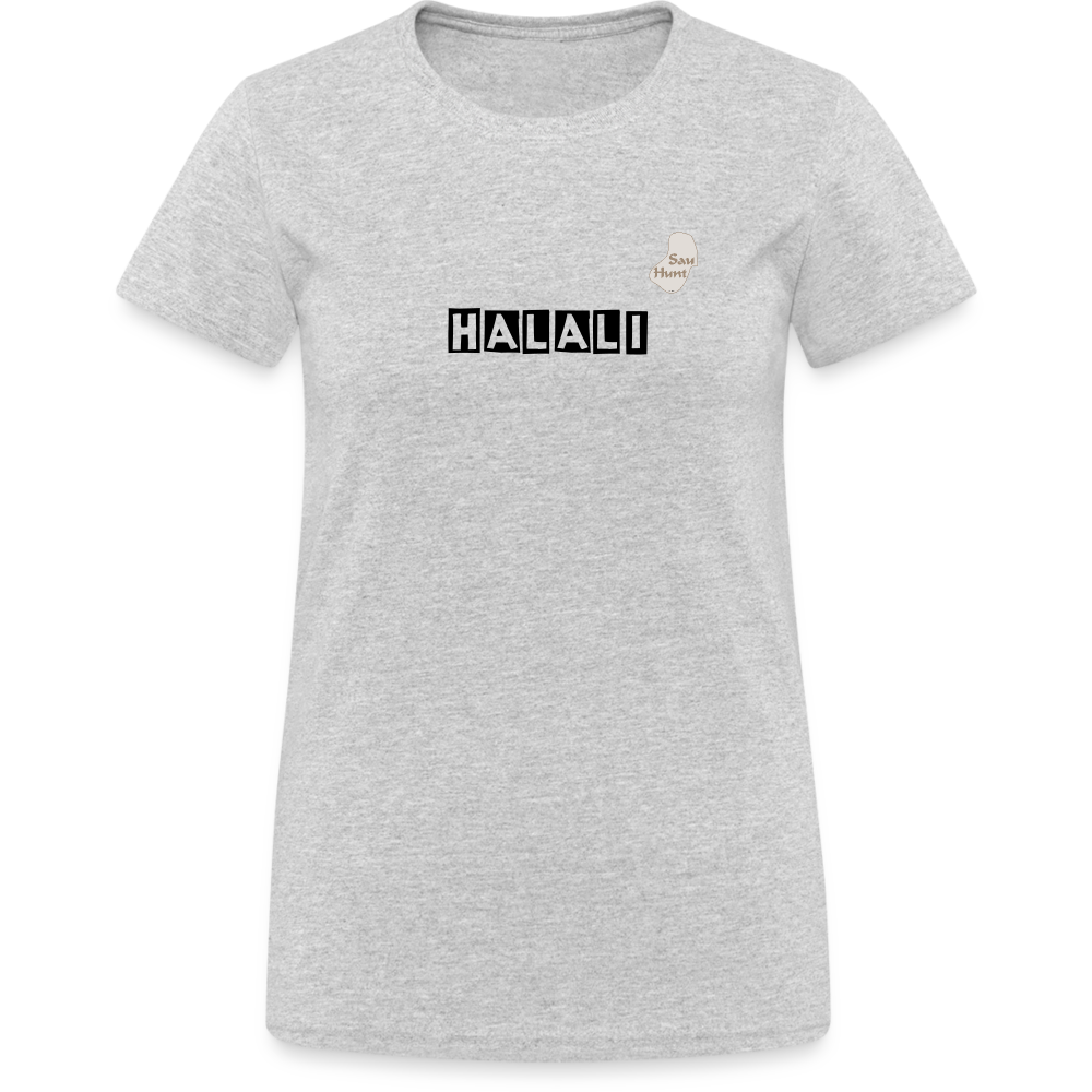 SauHunt T-Shirt für Sie (Gildan) - Halali - Grau meliert