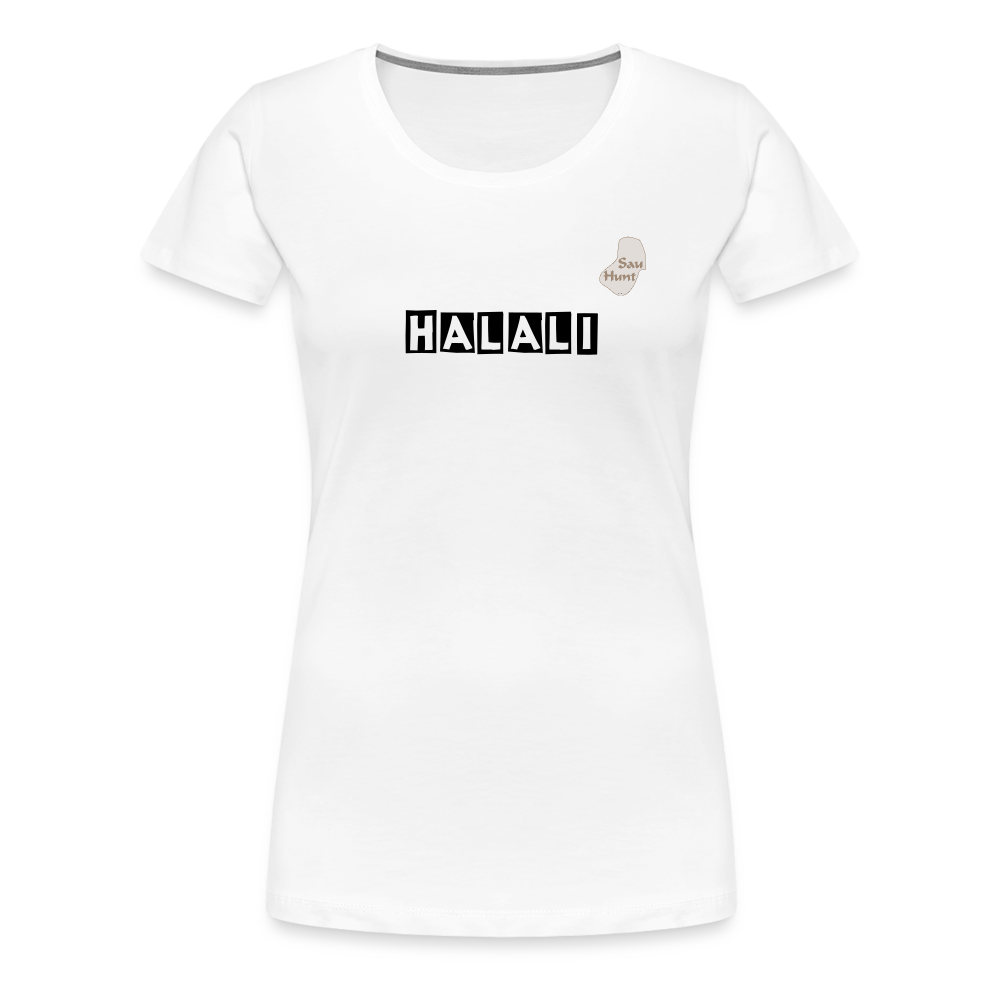 SauHunt T-Shirt für Sie (Premium) - Halali - weiß