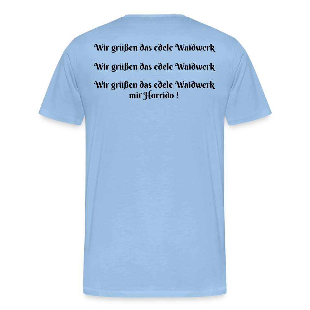 SauHunt T-Shirt (Premium) - Halali - Sky