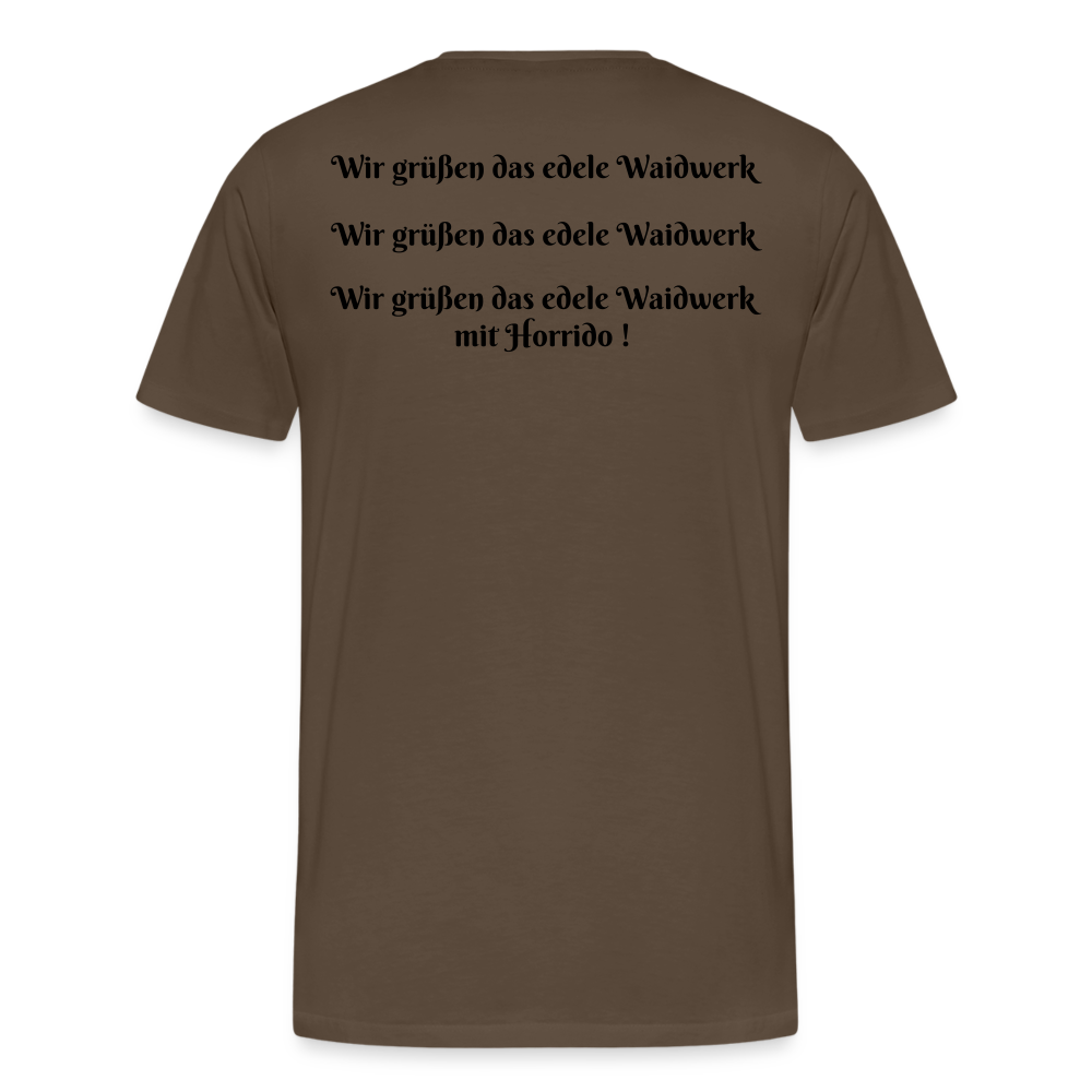 SauHunt T-Shirt (Premium) - Halali - Edelbraun