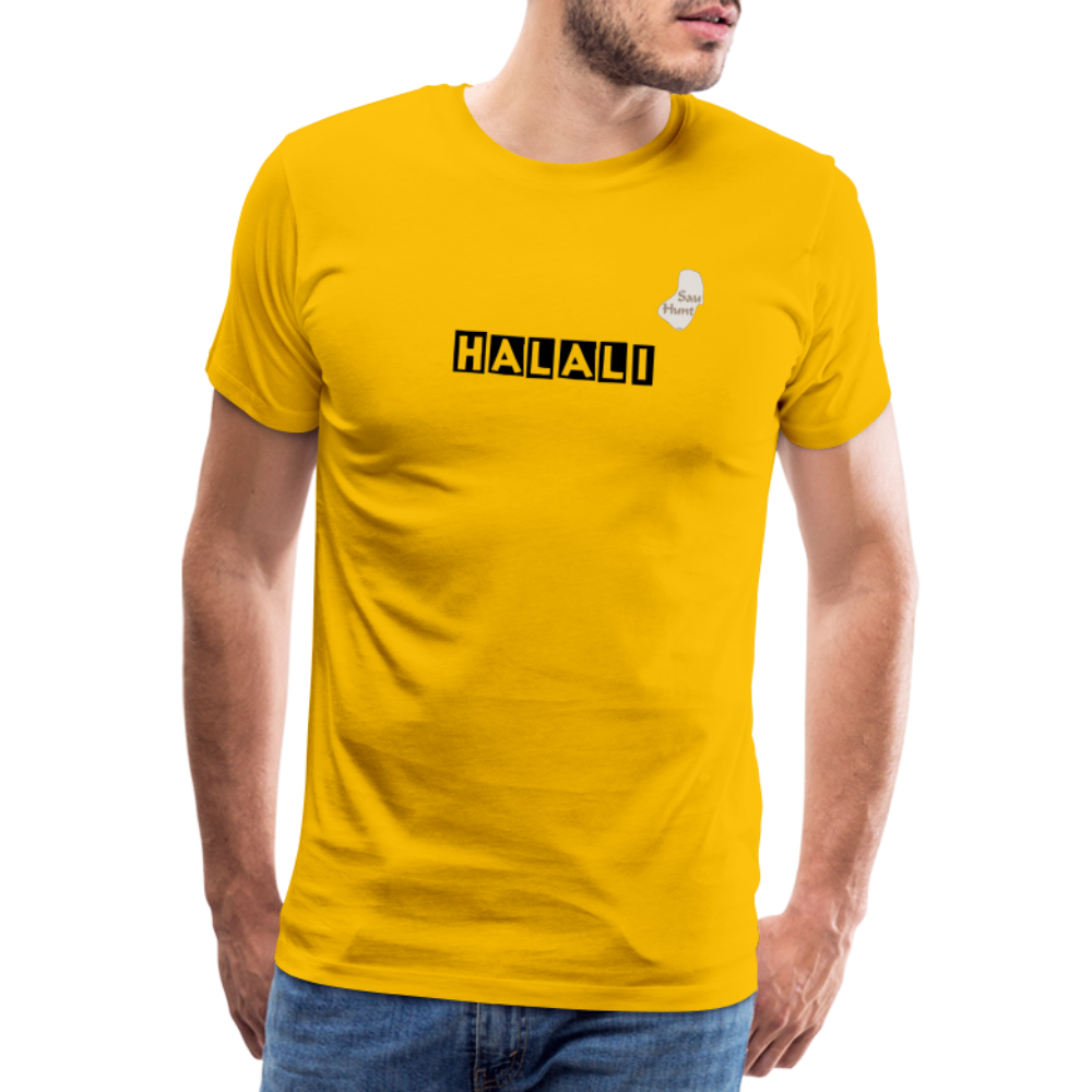 SauHunt T-Shirt (Premium) - Halali - Sonnengelb