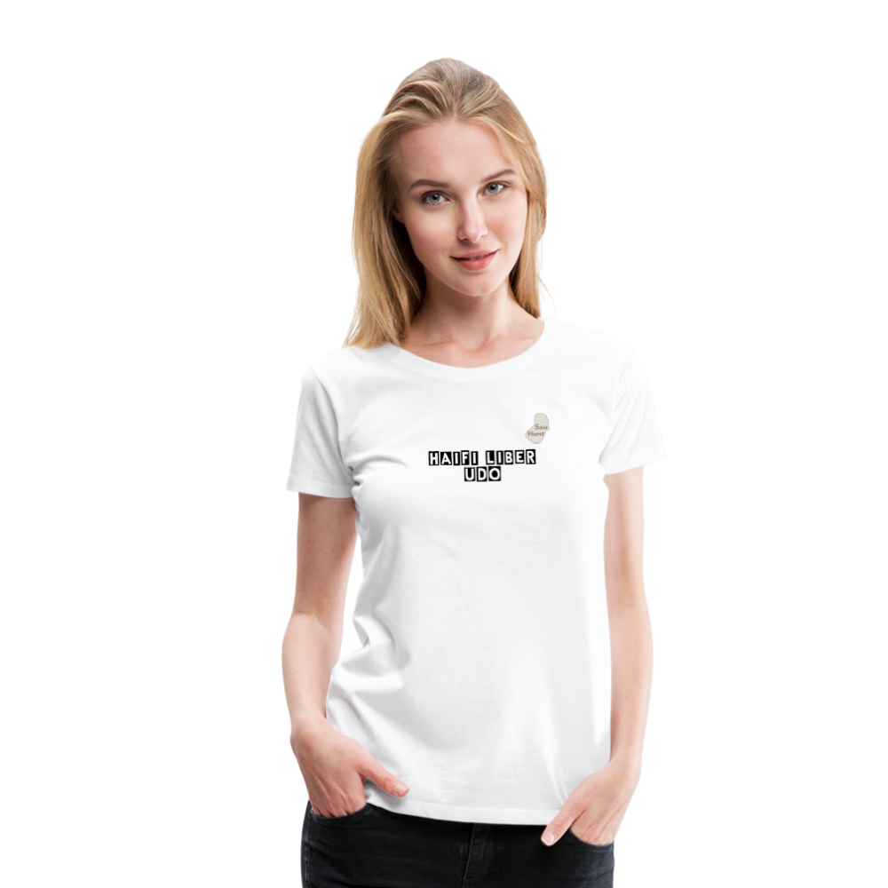 Jagdwelt T-Shirt für Sie (Premium) - Halbschatt - weiß