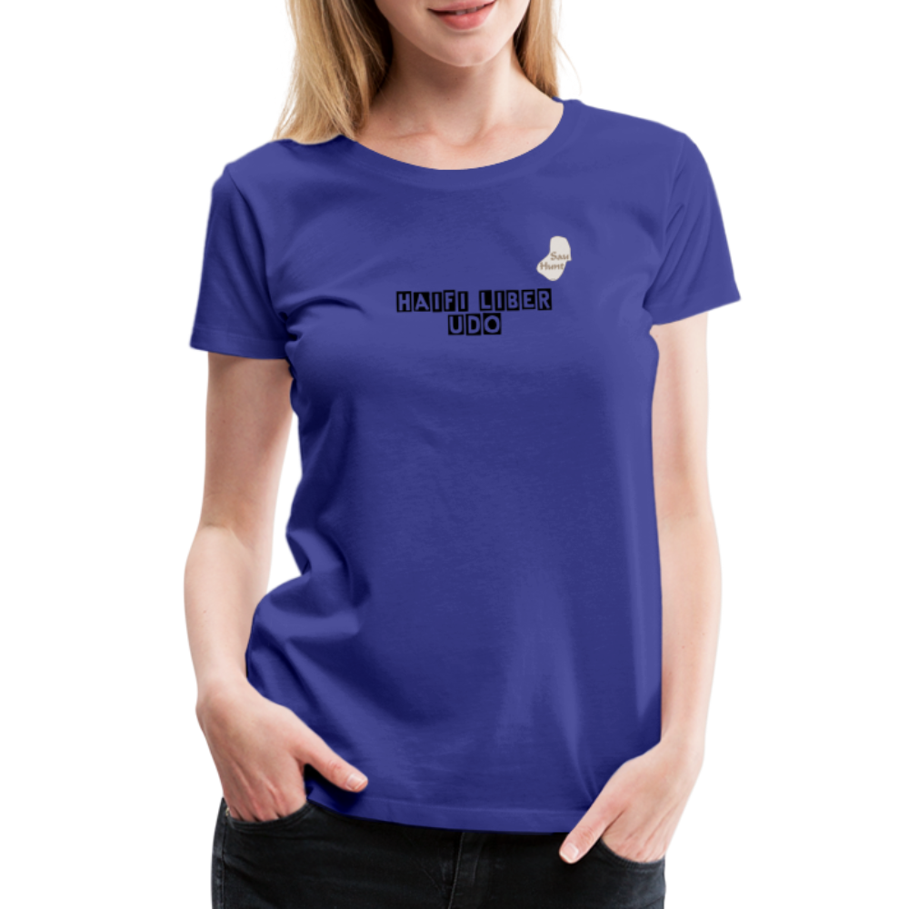 Jagdwelt T-Shirt für Sie (Premium) - Halbschatt - Königsblau