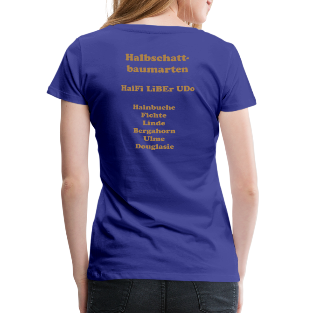 Jagdwelt T-Shirt für Sie (Premium) - Halbschatt - Königsblau