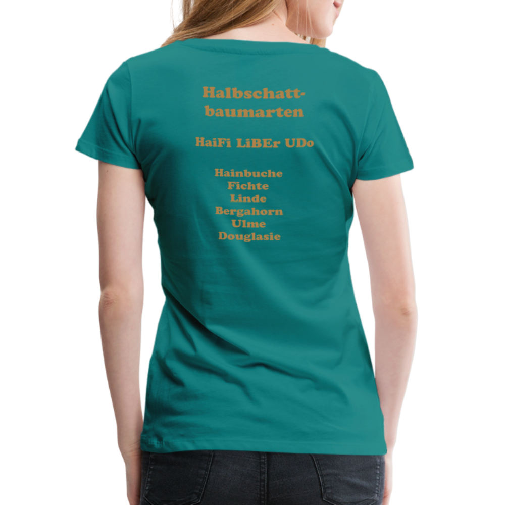 Jagdwelt T-Shirt für Sie (Premium) - Halbschatt - Divablau