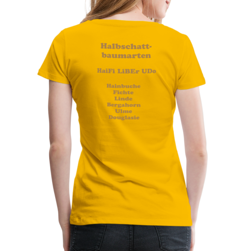 Jagdwelt T-Shirt für Sie (Premium) - Halbschatt - Sonnengelb