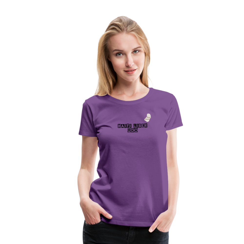Jagdwelt T-Shirt für Sie (Premium) - Halbschatt - Lila
