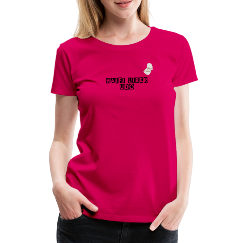 Jagdwelt T-Shirt für Sie (Premium) - Halbschatt - dunkles Pink