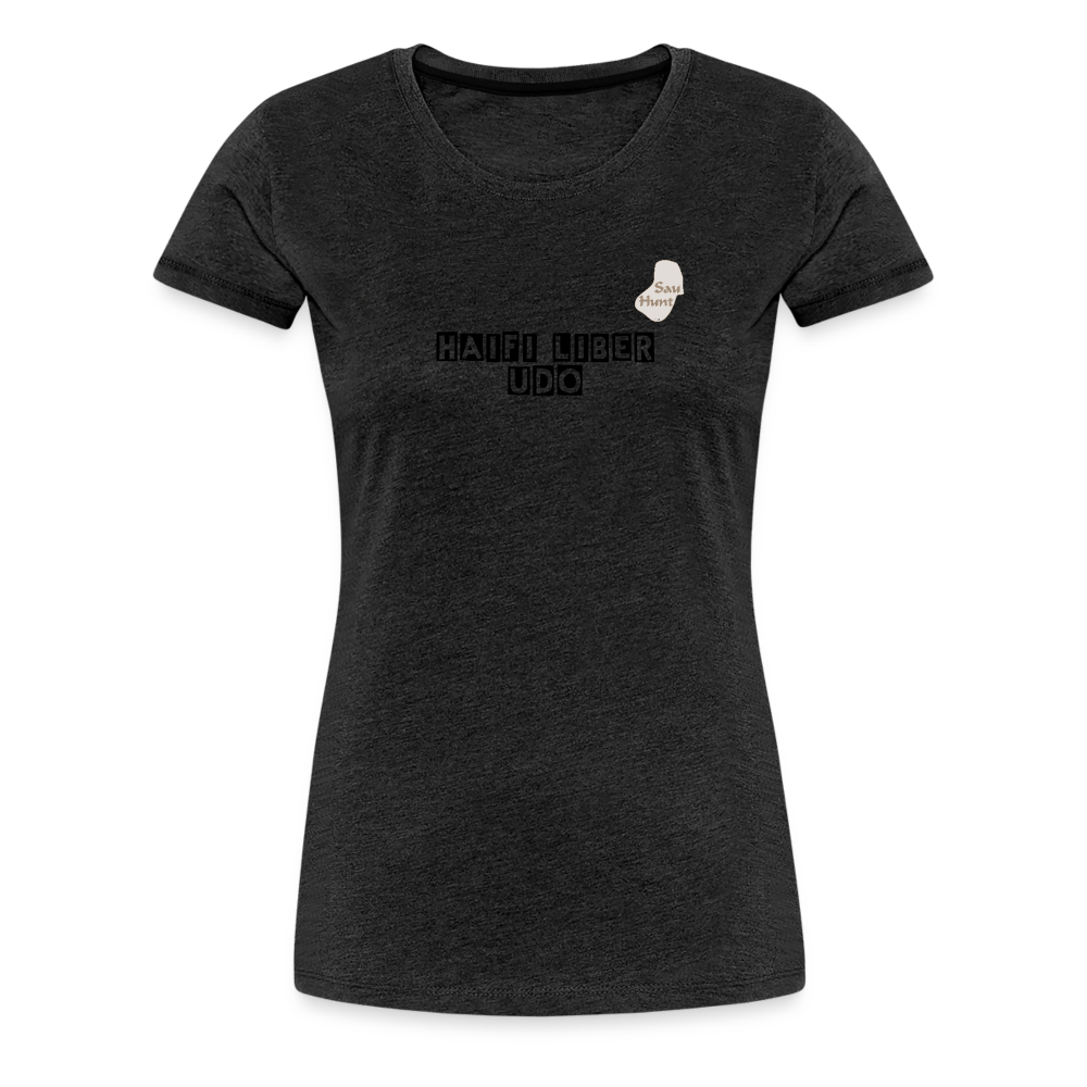 Jagdwelt T-Shirt für Sie (Premium) - Halbschatt - Anthrazit
