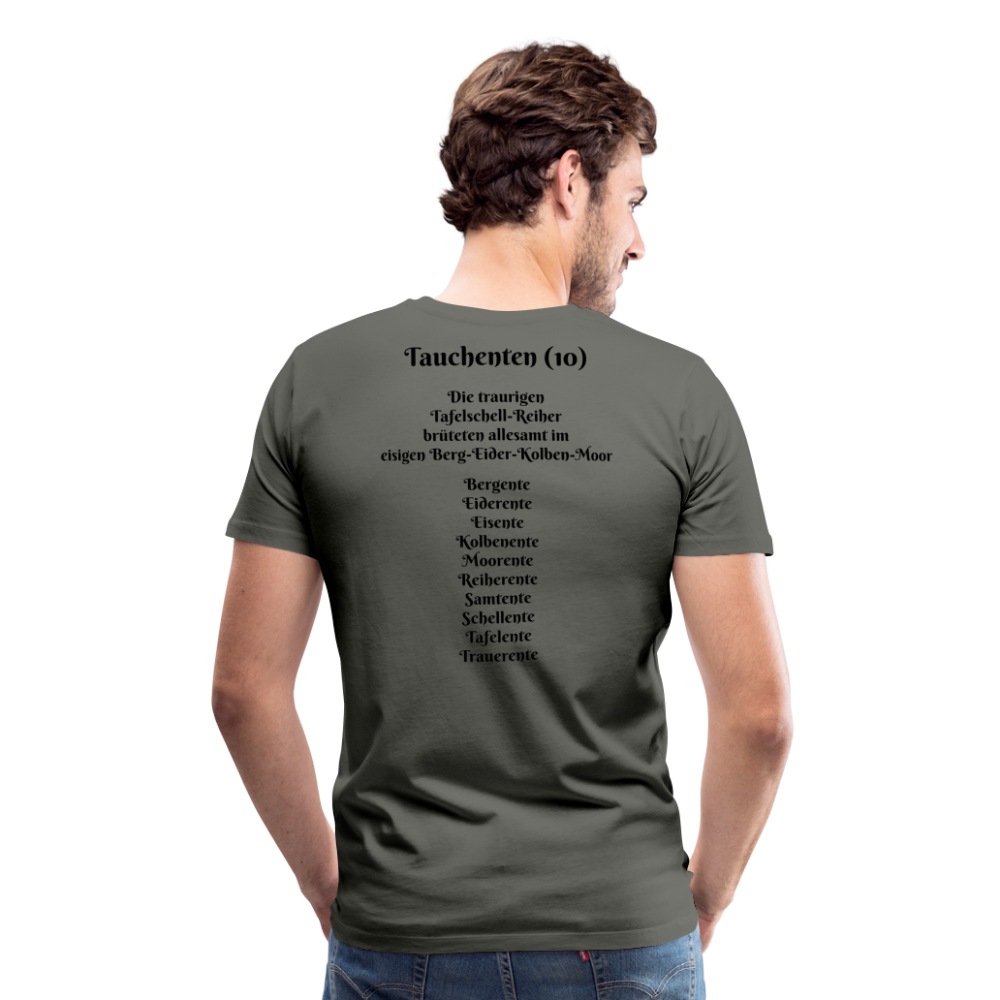 SauHunt T-Shirt (Premium) - Tauchenten - Asphalt