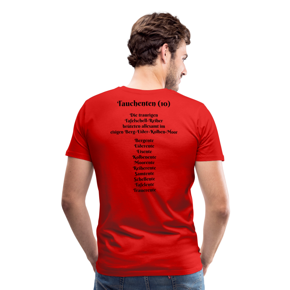 SauHunt T-Shirt (Premium) - Tauchenten - Rot