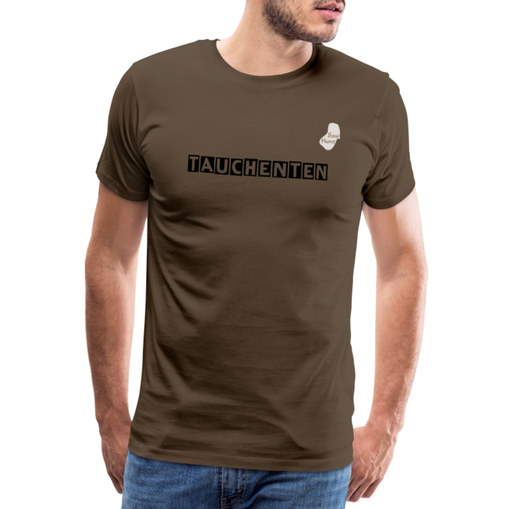 SauHunt T-Shirt (Premium) - Tauchenten - Edelbraun
