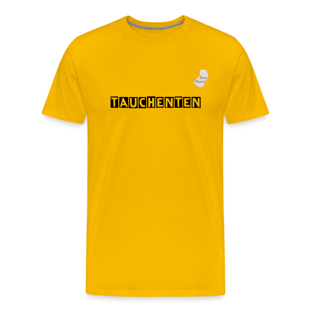 SauHunt T-Shirt (Premium) - Tauchenten - Sonnengelb
