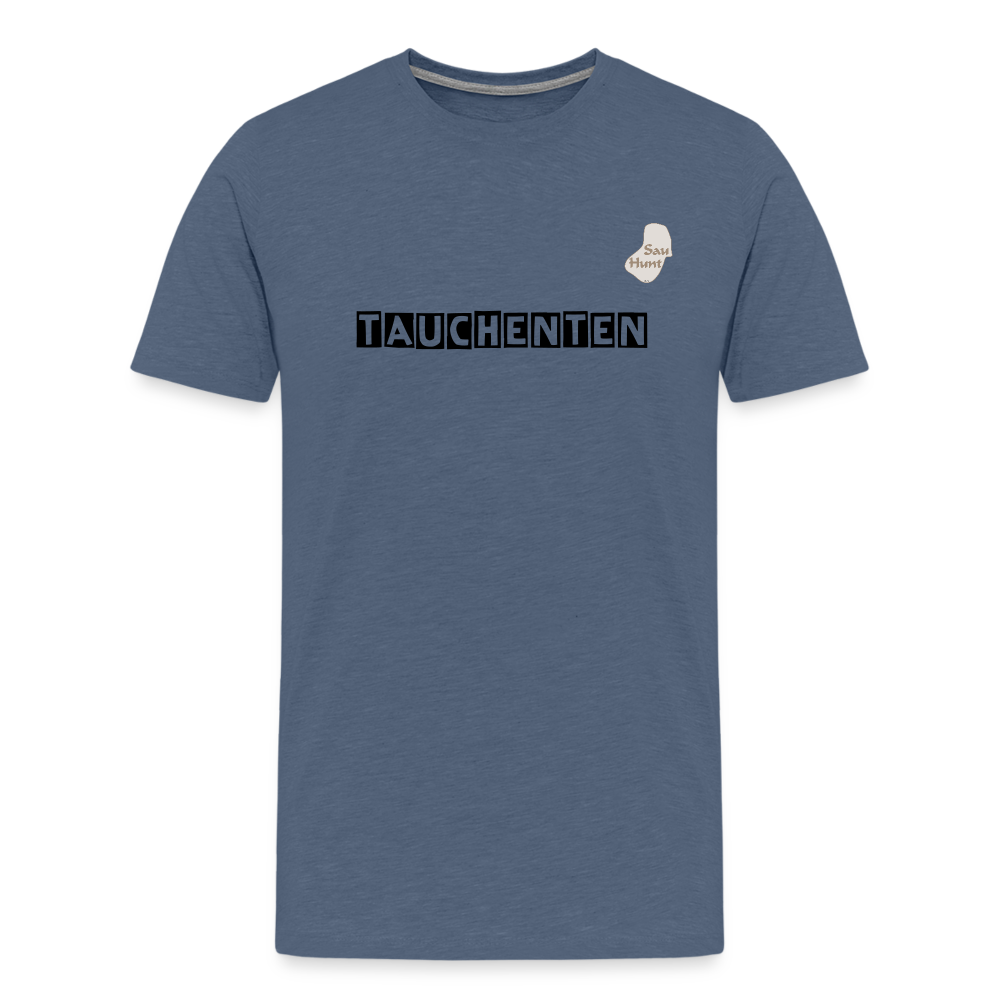 SauHunt T-Shirt (Premium) - Tauchenten - Blau meliert